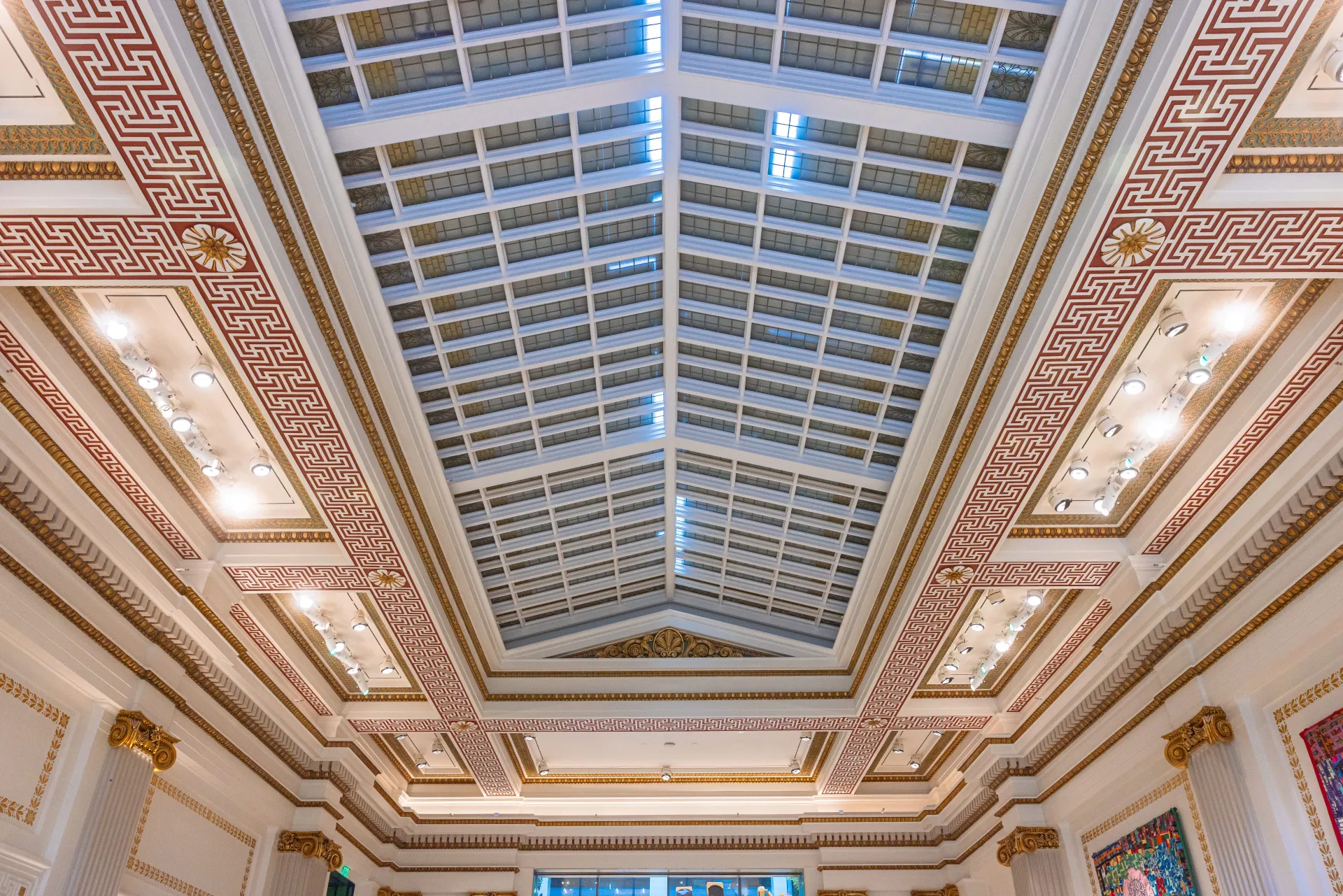 The interior of the exhibit