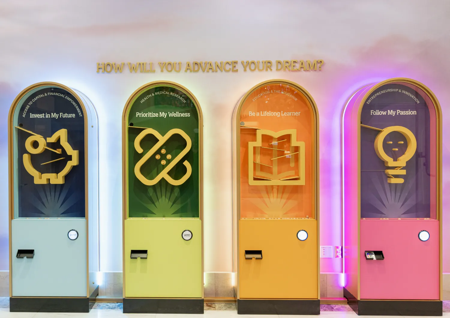 A photo asking a question How Will You Advance Your Dream?