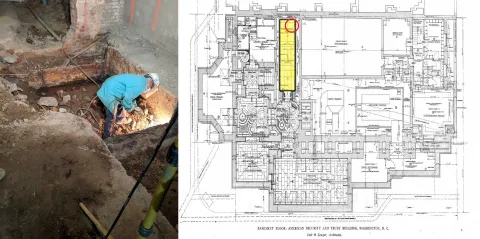 The original bank vault plan layout