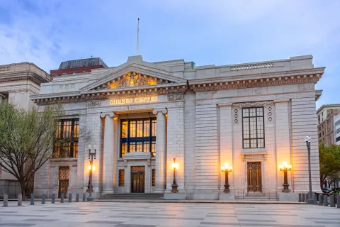 A photo of the front of MCAAD