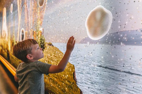 A photograph of the Holodeck experience. 